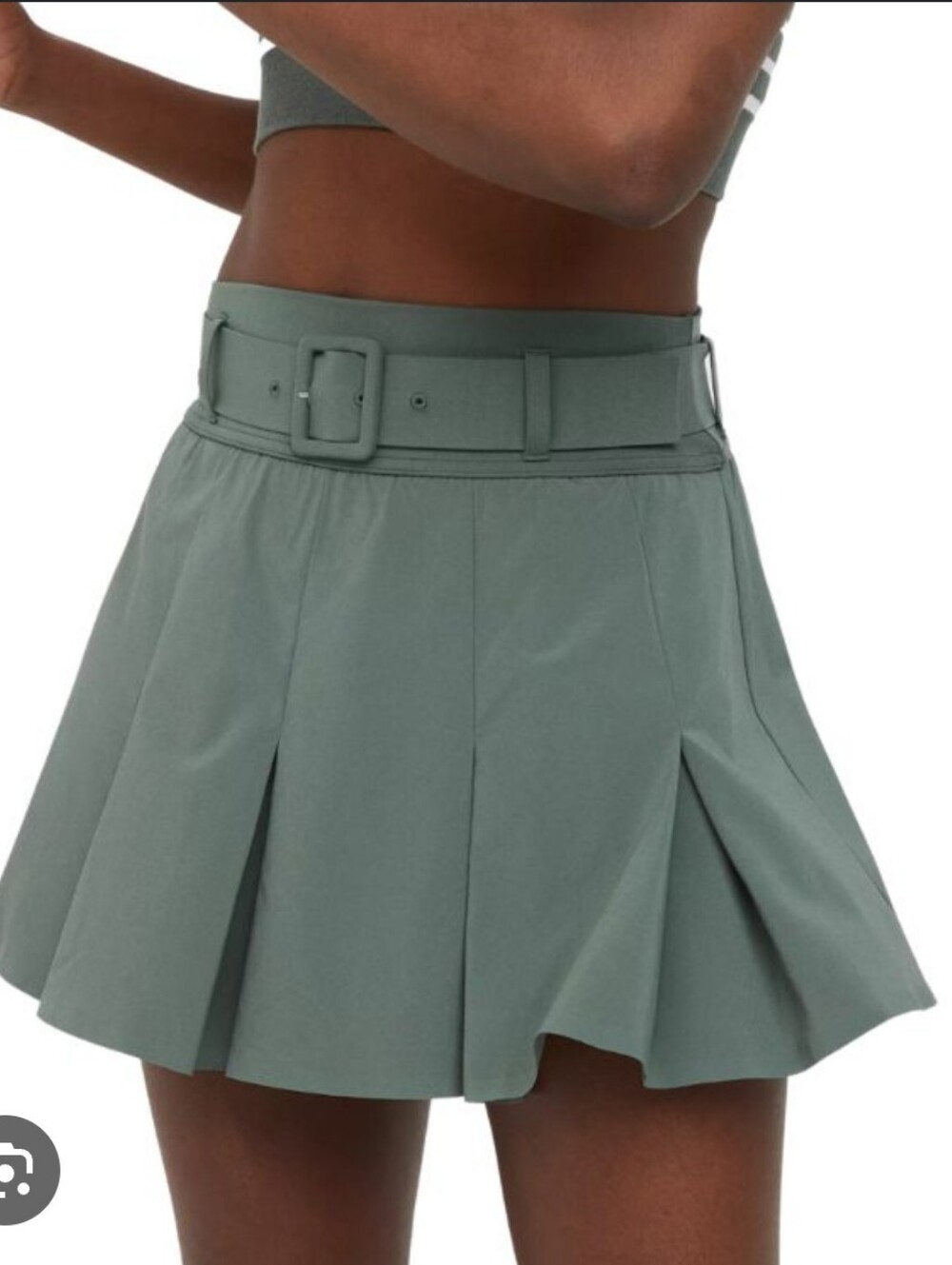 NWT Aerie Real Me Pleated Belted Mini Skort (Tennis/Golf)